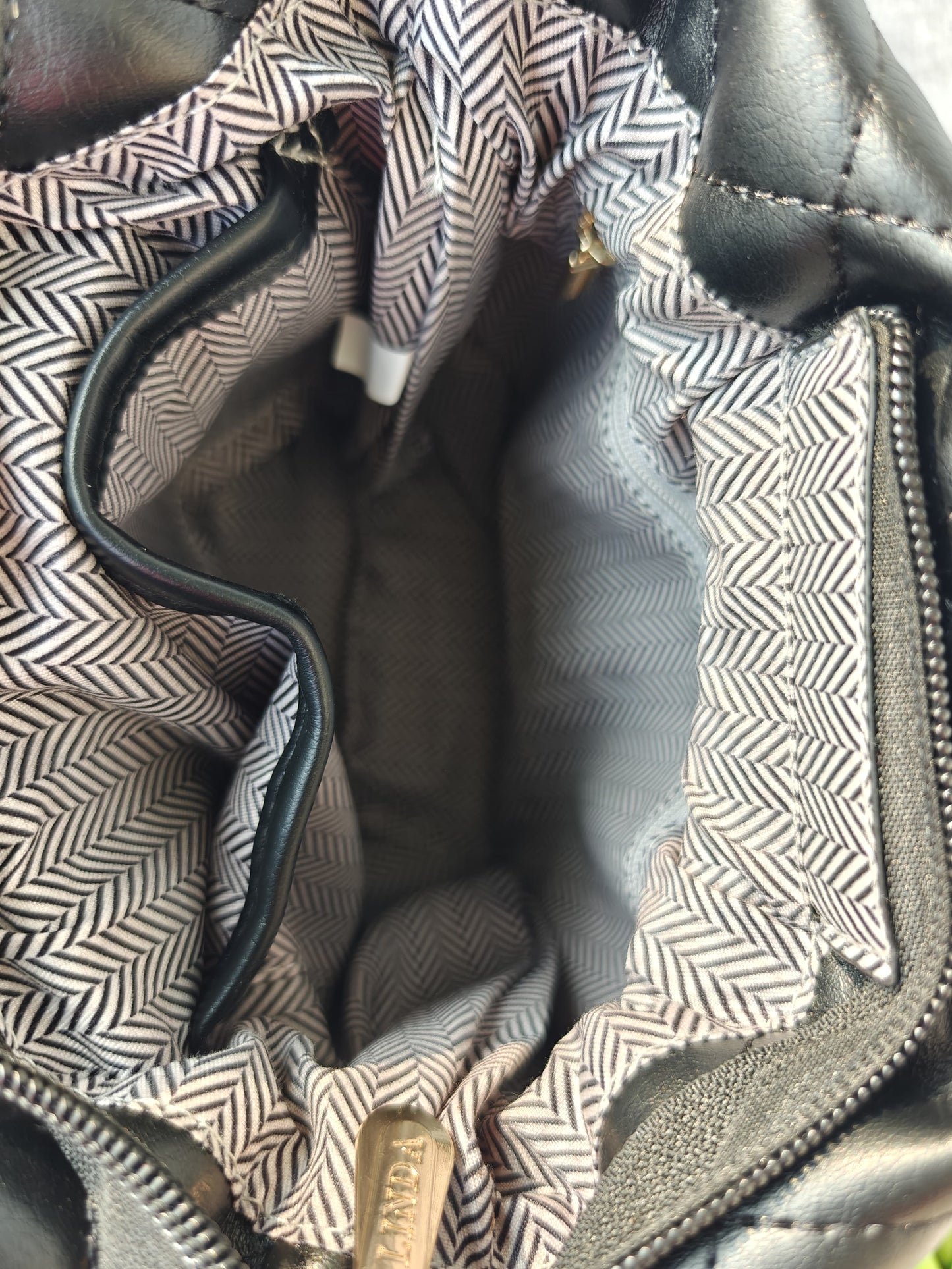 Quilted Drawstring Bag