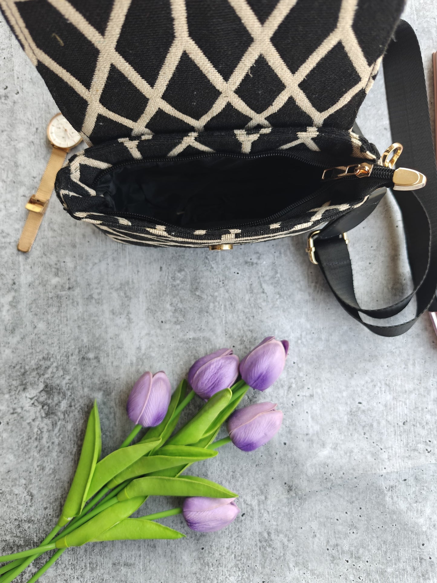 Sevila Geometric Print Bag