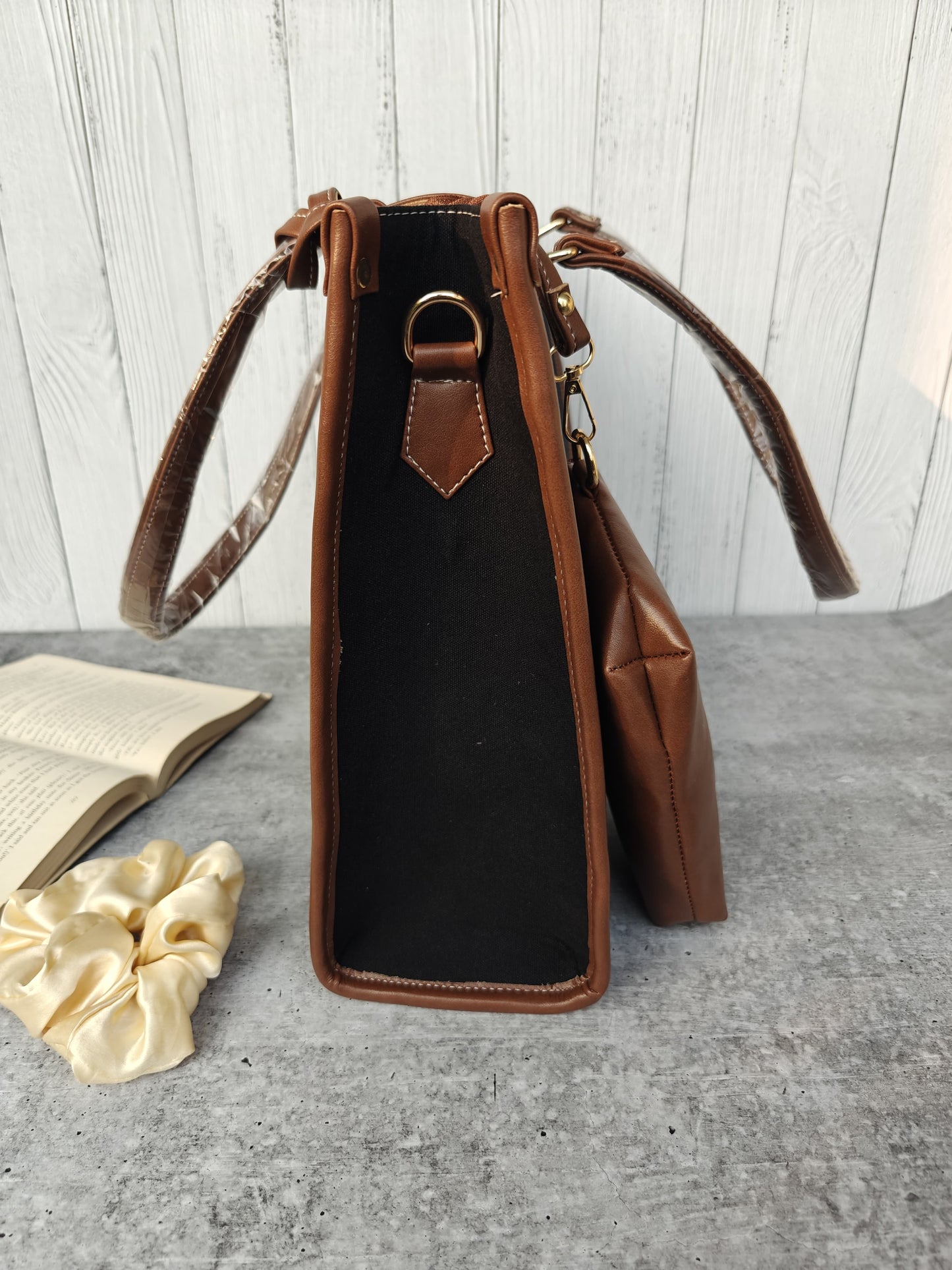 Stylish Black Canvas Tote