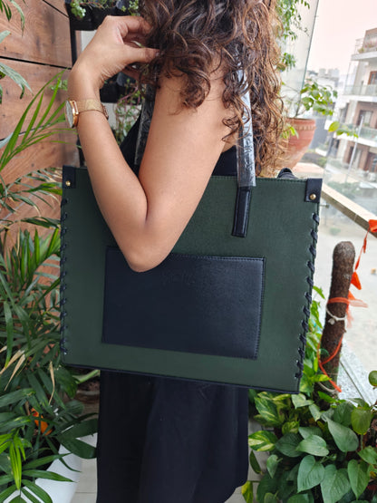 Modern Olive Green Tote