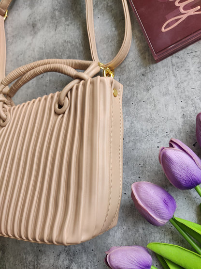 Pleated Sling Bag