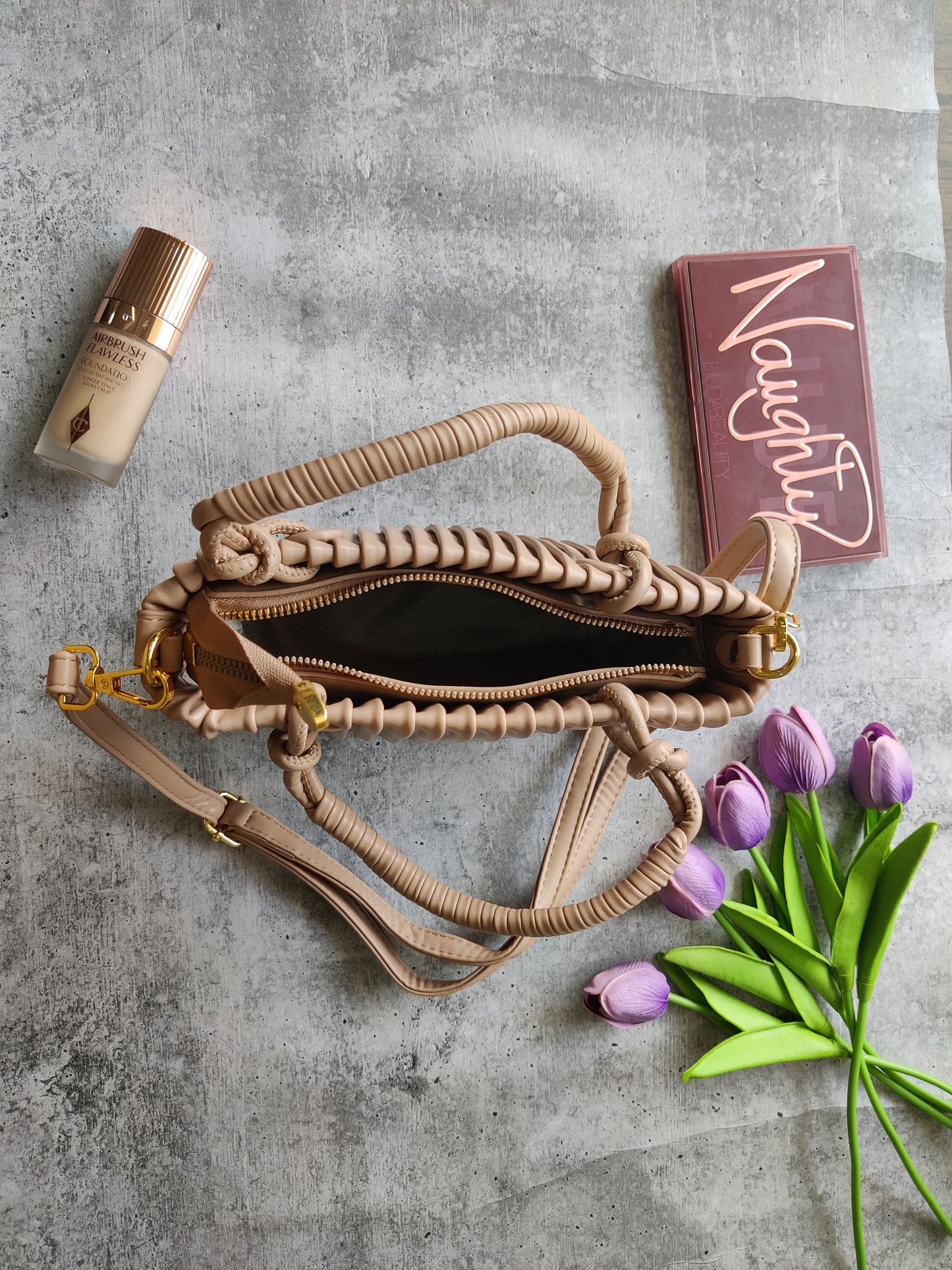 Pleated Sling Bag