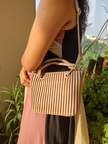 Pleated Sling Bag