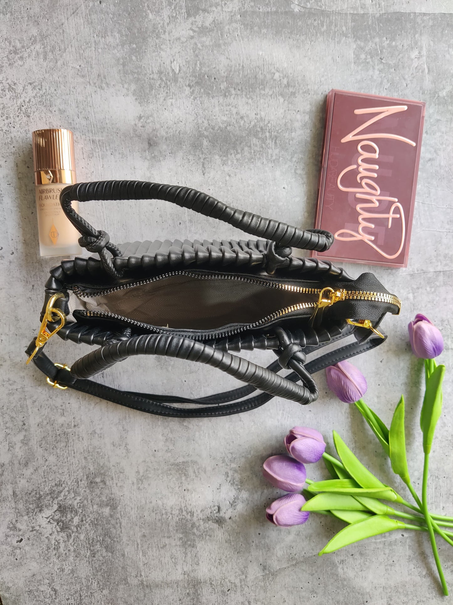 Pleated Sling Bag