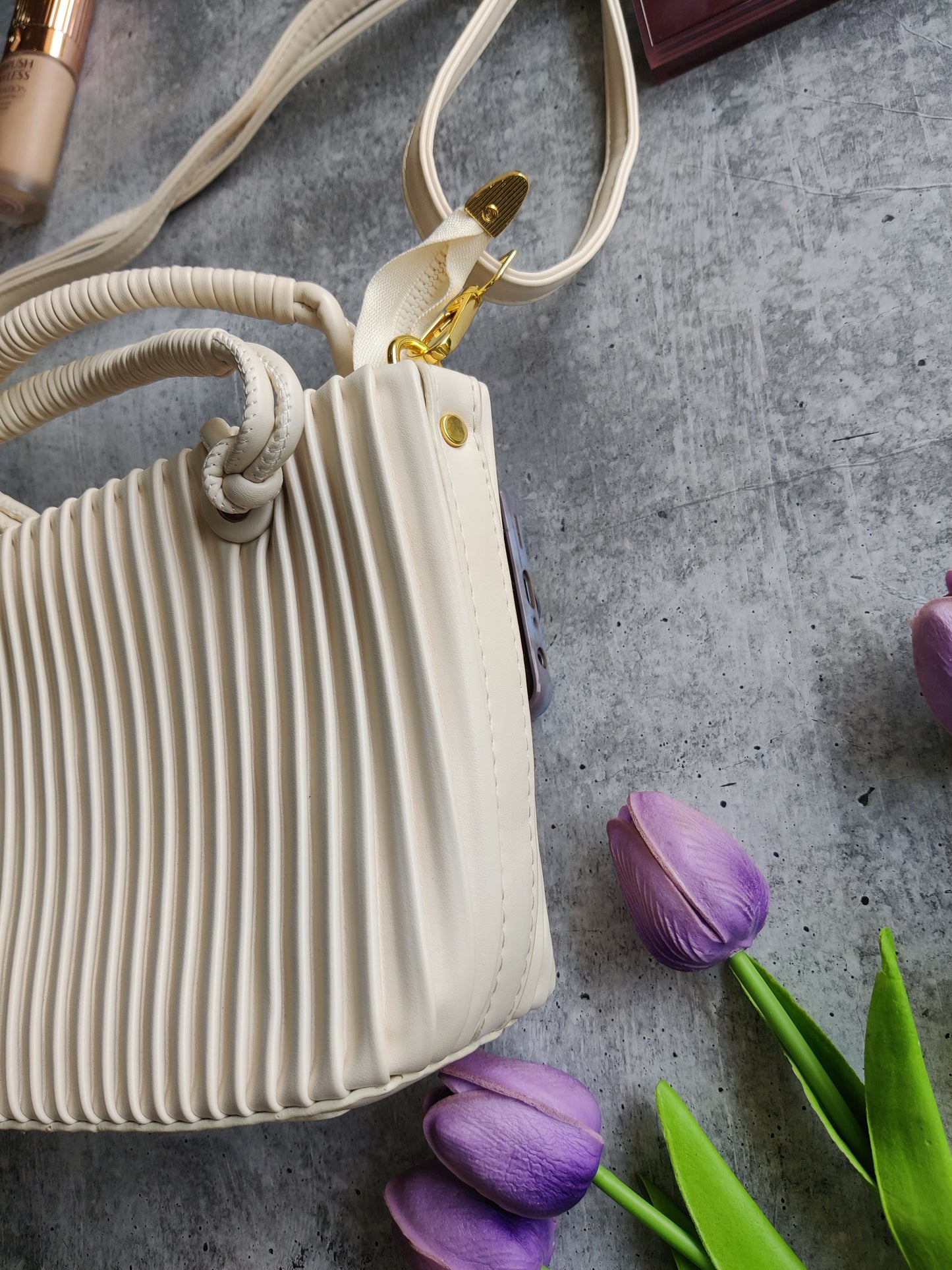 Pleated Sling Bag