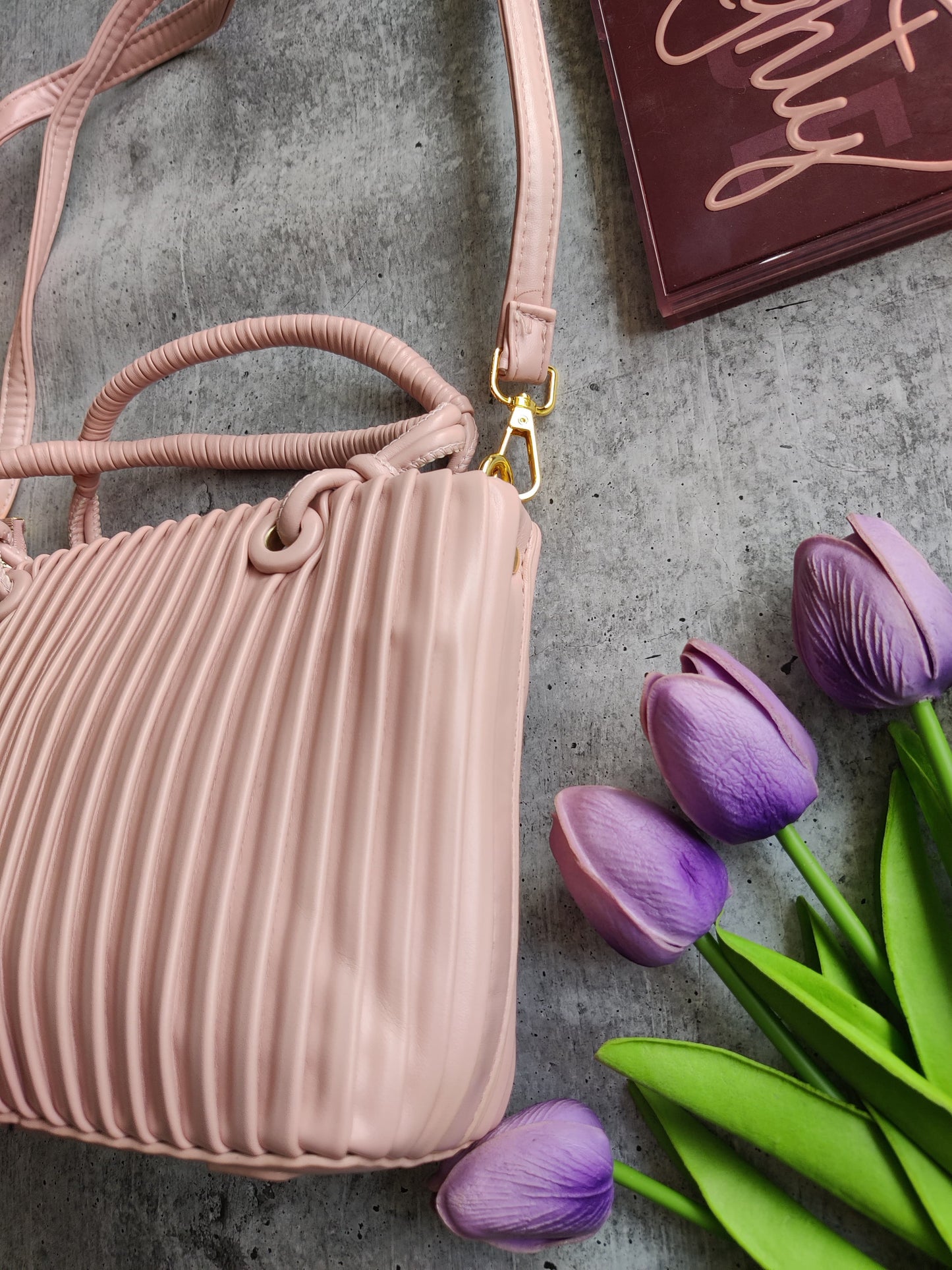 Pleated Sling Bag