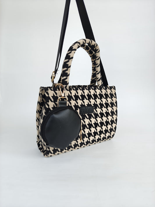 Siena Houndstooth Bag