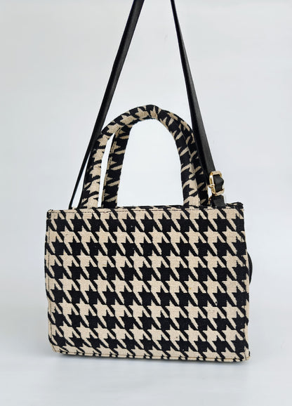 Siena Houndstooth Bag