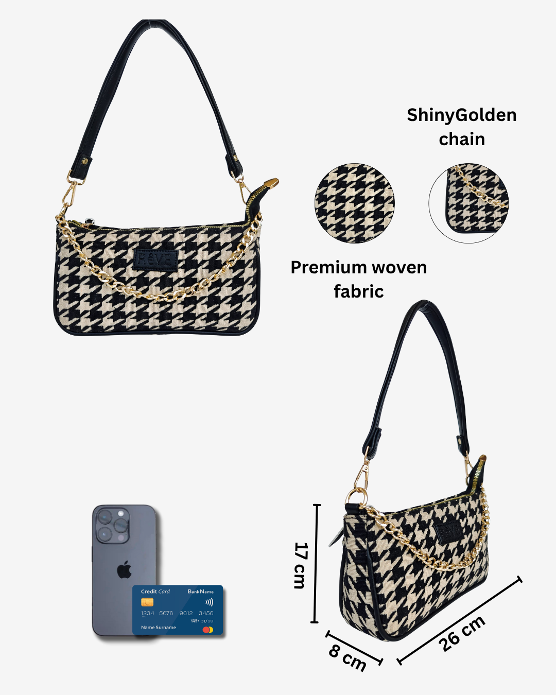 Trixie Houndstooth Sling
