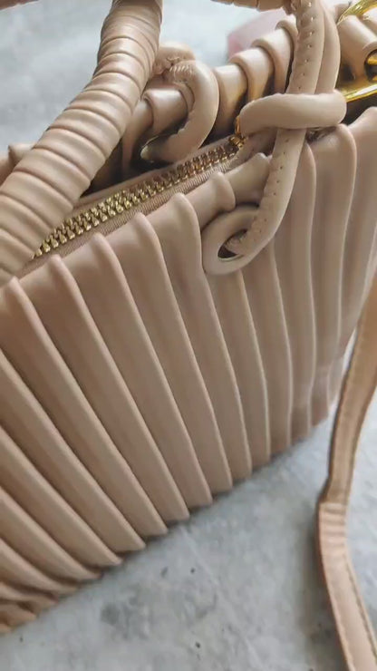Pleated Sling Bag