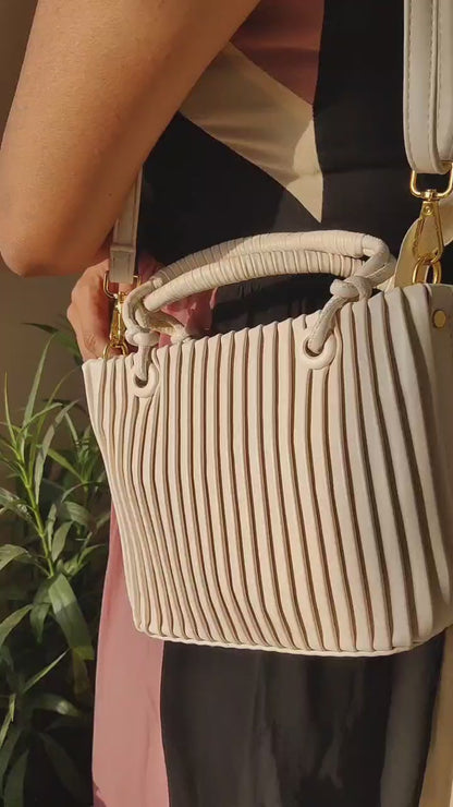 Pleated Sling Bag