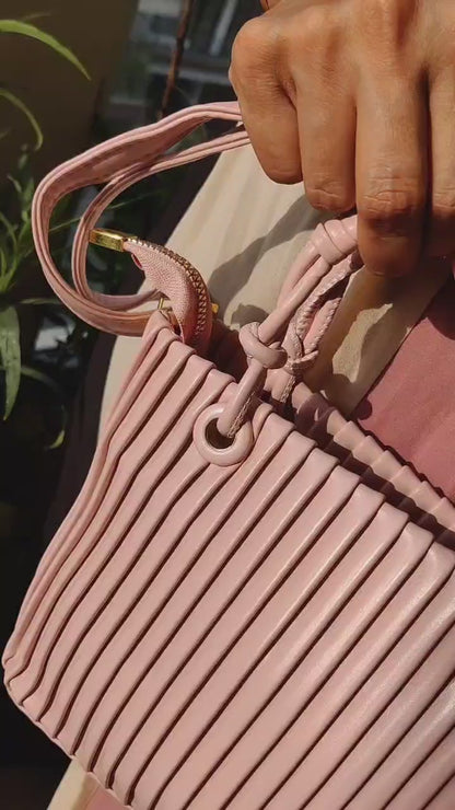 Pleated Sling Bag