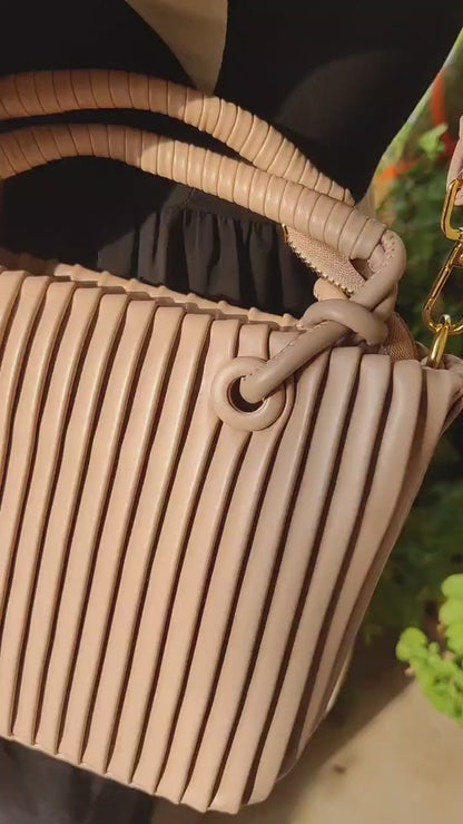 Pleated Sling Bag