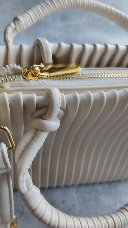 Pleated Sling Bag